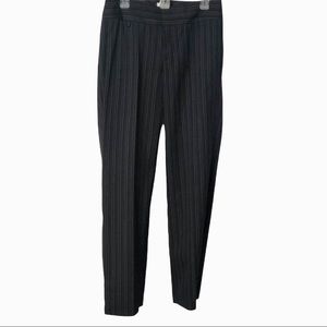 Dockers Womens Black Pinstripe Mid-rise Curvy Pants Size 8